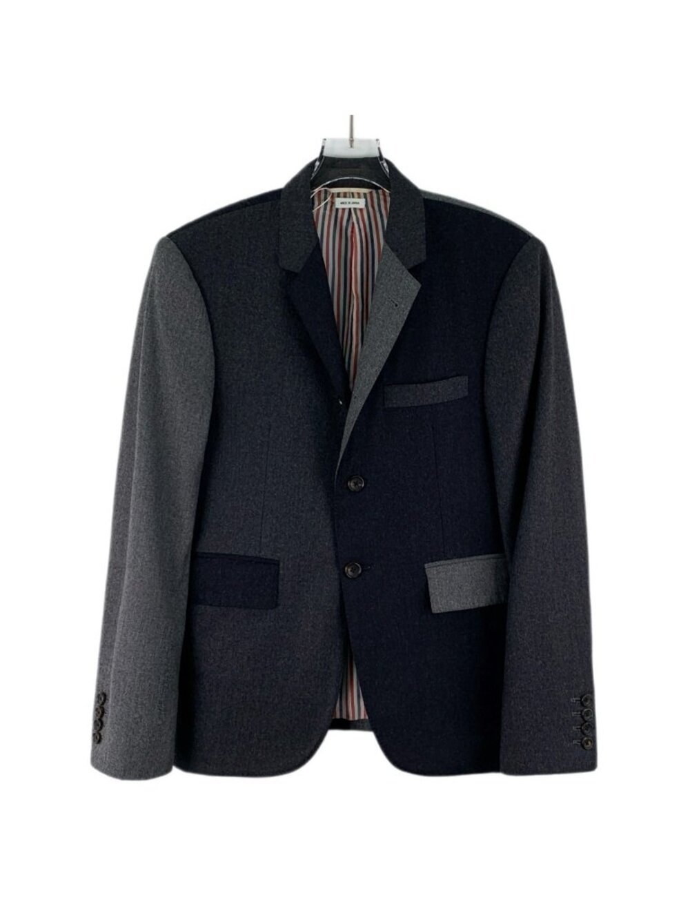 Thom Browne Dark Grey Wool Blazer